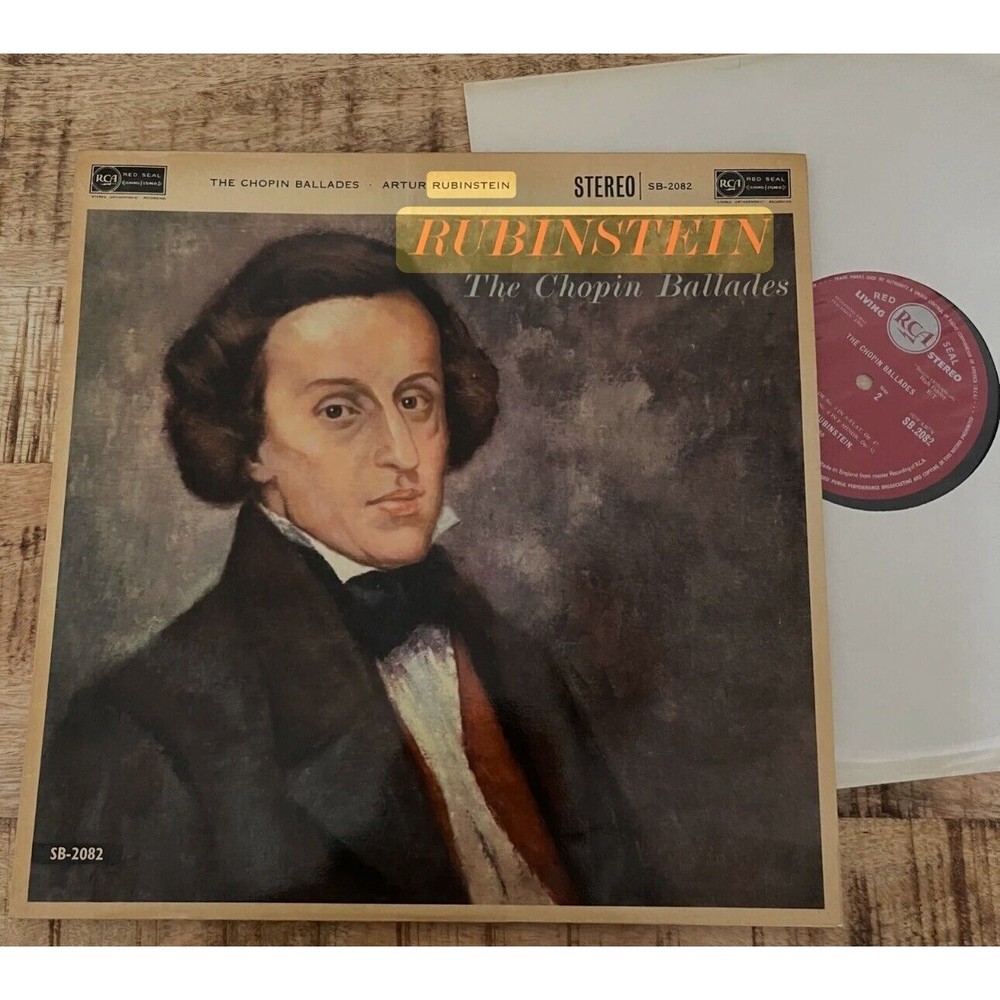 Chopin  - Artur Rubinstein  – The Chopin Ballades UK RCA  1960 Living  STEREO